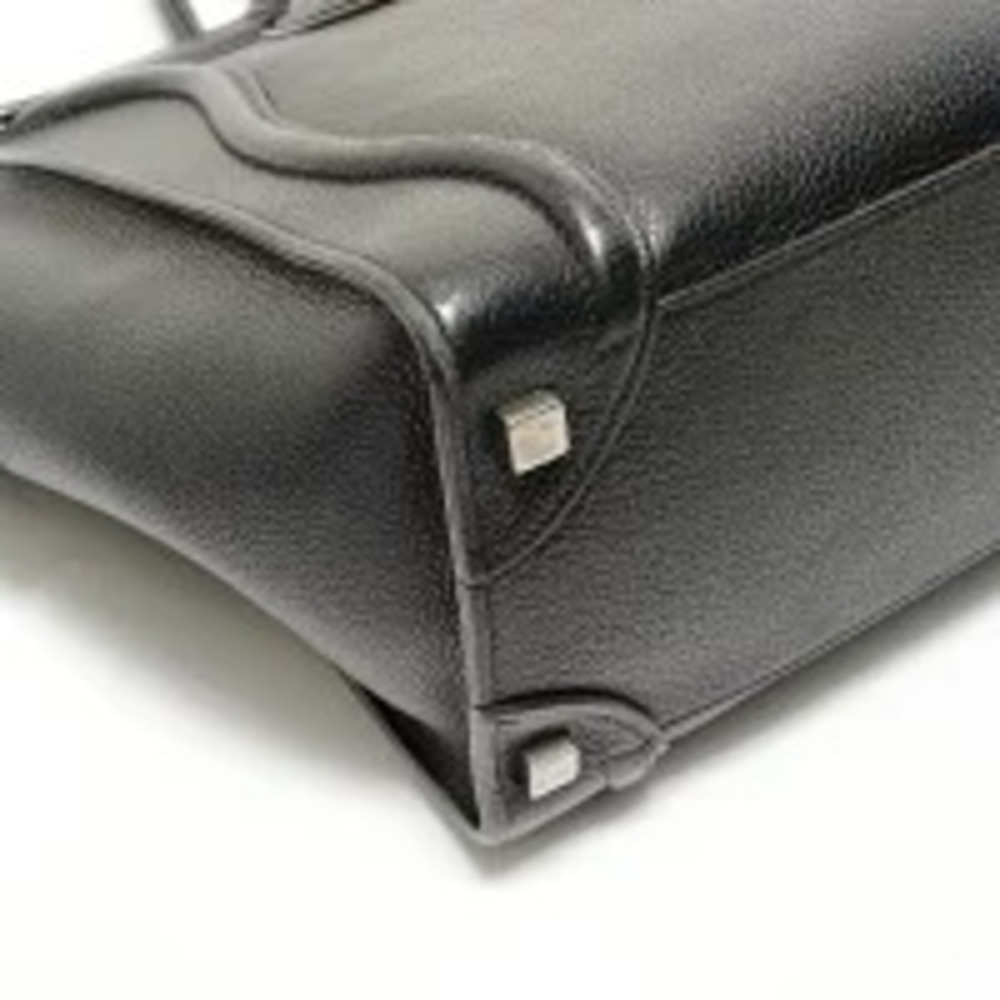 Celine Luggage Leather Handbag Black - Picture 5 of 11